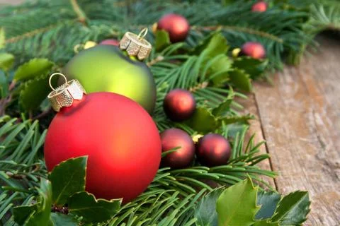 Christmas tree balls Foto stock