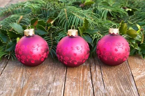 Christmas tree balls Foto stock