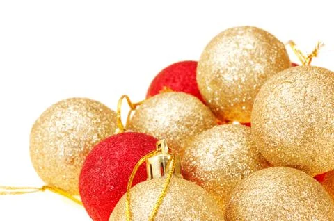 Christmas tree balls Stock Photos