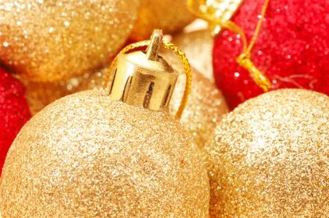 Christmas tree balls Stock Photos