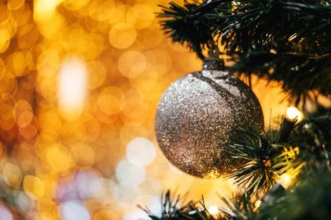 Christmas tree with balls Foto stock