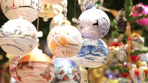 Christmas tree balls, spinning 動画素材 46431720