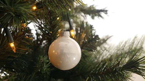 Christmas tree bauble close up Stock Footage 72896420