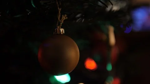 A Christmas tree bauble Stock Footage 124092909