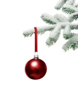 Christmas tree with bauble Stock Photos