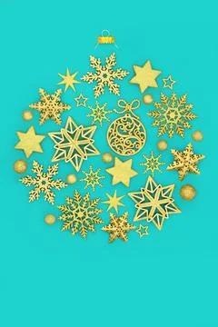 Christmas Tree Bauble Shape Abstract Decoration Foto stock