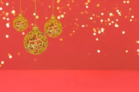 Christmas tree baubles Stock Illustration