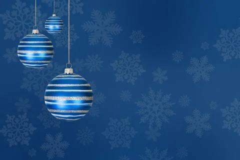 Christmas tree baubles Stock Illustration