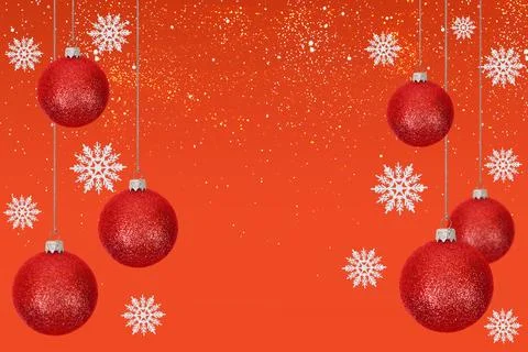 Christmas tree baubles Stock Photos