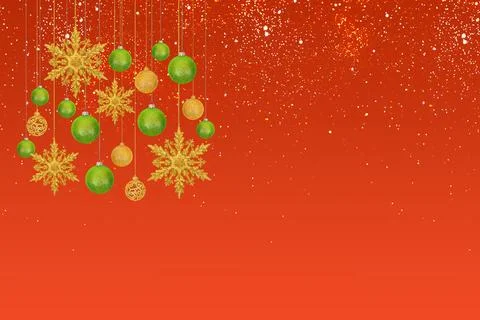 Christmas tree baubles Stock Photos