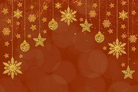 Christmas tree baubles Stock Photos