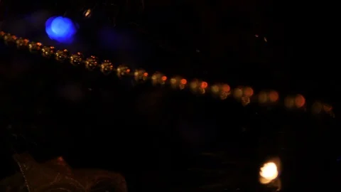 Christmas tree baubles -two Stock Footage 124093519