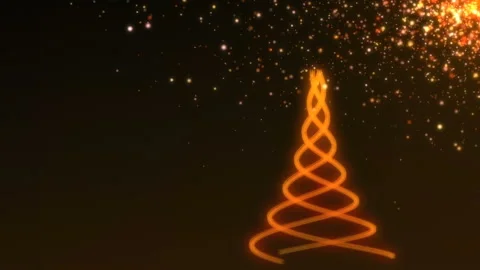 Christmas Tree. Beautiful Abstract Background Vídeo Stock 230015758