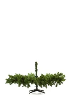 Christmas tree being set up in 16 image series Stock Photos