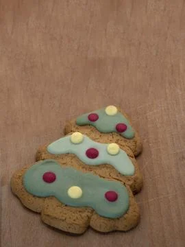 Christmas Tree Biscuit Stock Photos