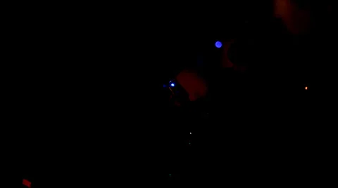 Christmas Tree Blue Light Blinking Video stock 37186373