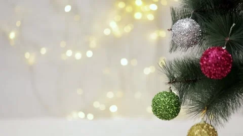 Christmas tree on bokeh background Stock-Footage 248782842