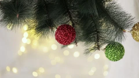 Christmas tree on bokeh background Stock-Footage 249580986