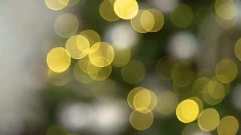 Christmas Tree Bokeh Balls Stock Footage 97964294