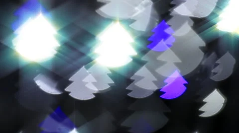 Christmas tree bokeh flashlight reflection Stock-Footage 45003385