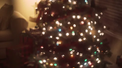 Christmas Tree Bokeh Stock Footage 221211742