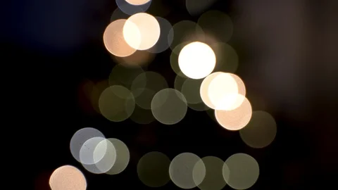 Christmas tree bokeh of lights Video stock 120936865