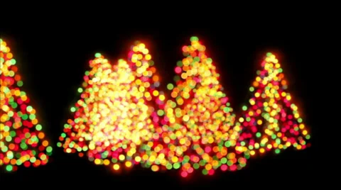 Christmas tree bokeh lights, HD 1080p Stock Footage 35574633