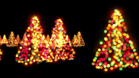 Christmas tree bokeh lights, HD 1080p Stock Footage 35574646