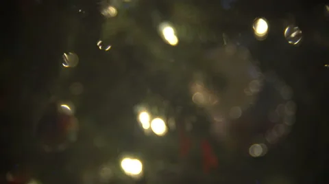 Christmas Tree Bokeh Pan up Stock-Footage 58233691