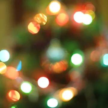 Christmas tree bokeh Stock Photos
