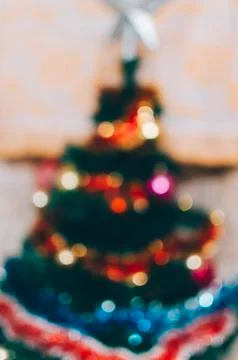 Christmas Tree Bokeh Stock Photos