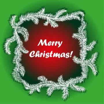 Christmas Tree Borders Stock Illustration