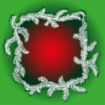 Christmas Tree Borders Stock Illustration