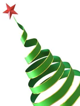 Christmas tree bow Stock Illustration