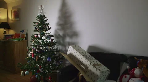 Christmas Tree Box &amp; Toys Stock Footage 45659539