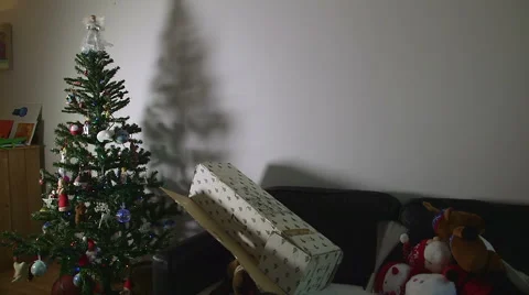 Christmas Tree Box &amp;Toys#2 Stock Footage 45661956