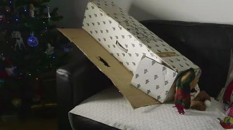 Christmas Tree Box &amp;Toys#9 Stock Footage 45661706