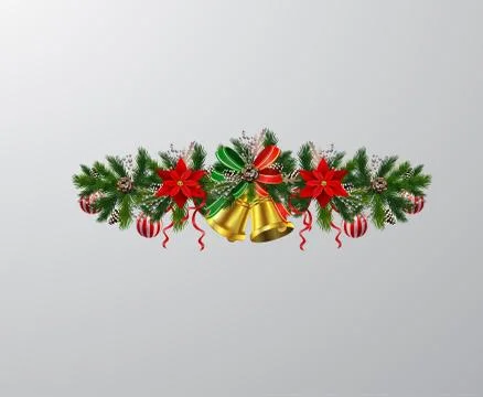 Christmas tree branch decorations 스톡 일러스트