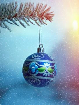 Christmas Tree Branch Foto stock