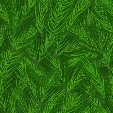 Christmas tree branches background Stock Illustration