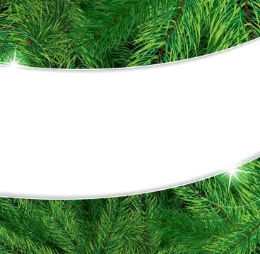 Christmas tree branches Stock Illustration