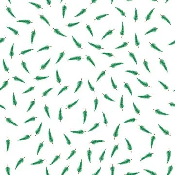 Christmas tree branches pattern. Stock Illustration