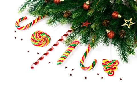 Christmas tree branches Foto stock