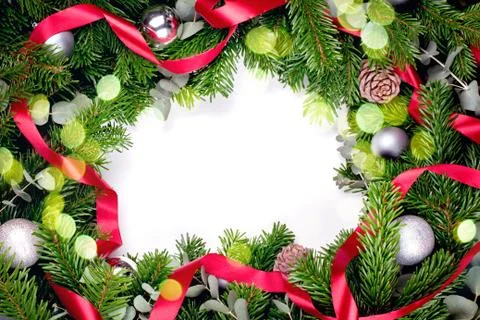 Christmas tree branches Stock Photos
