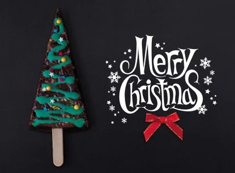 Christmas tree cake Stock Photos