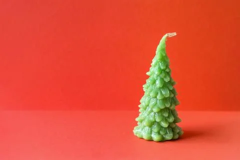 Christmas tree candle Stock Photos