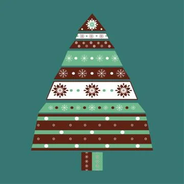 Christmas tree card background Stock Illustration