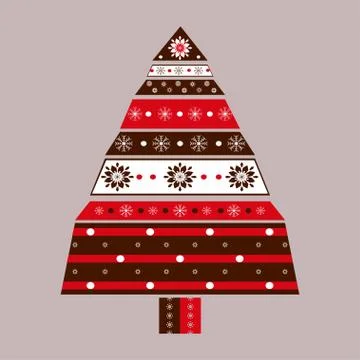 Christmas tree card background Stock Illustration
