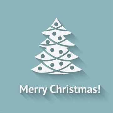 Christmas tree card Stock Illustration