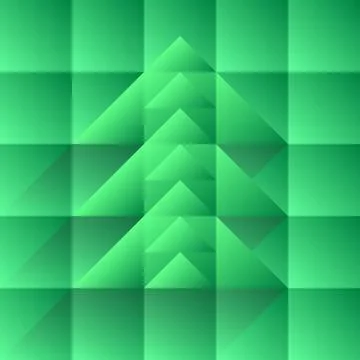 Christmas tree card Illustrazione stock